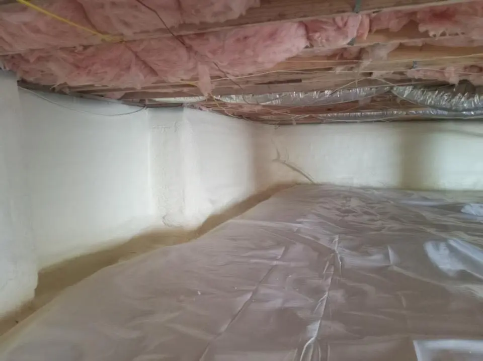 Crawl space encapsulation with closed-cell spray foam for Attic Insulation in Halifax